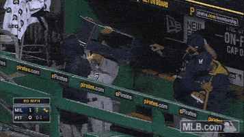 milwaukee brewers pirates GIF by MLB