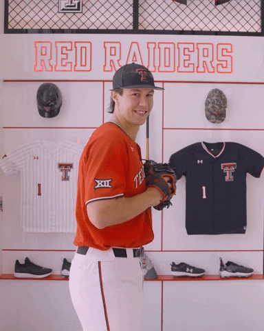 Max Huffling GIF by Texas Tech Baseball