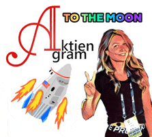 To The Moon GIF by Aktiengram