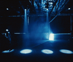 Blue Light Dancing GIF by Mergui