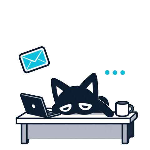 Tired Cat Sticker by indigma