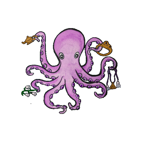 Octopus Sticker by California Job's Daughters