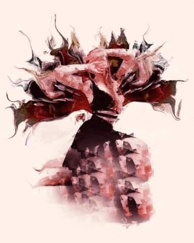 alienhoney art trippy flower artist GIF