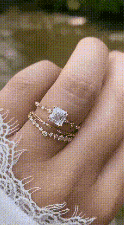 ShivShambuDiamonds shambu shiv shambu engage ring asscher diamond GIF