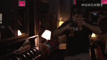 turn up drinking GIF by Munchies