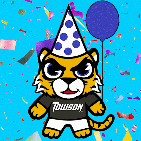 Happy Birthday GIF by Towson University
