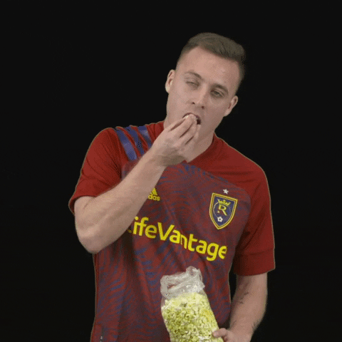 Soccer Popcorn GIF by realsaltlake