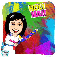 Happy Holi Festival GIF by Bobble