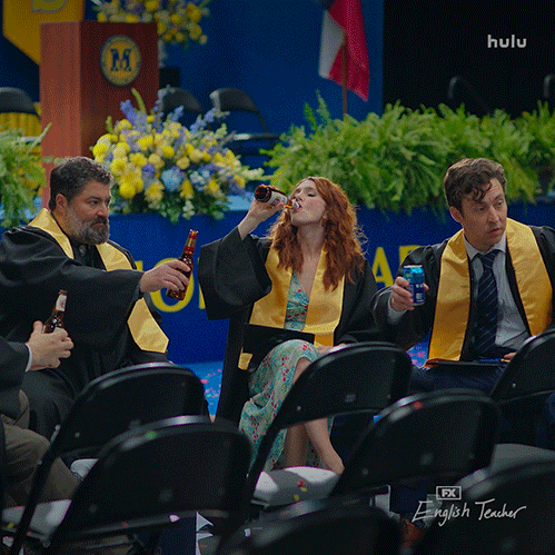 Fx Networks Drinking GIF by English Teacher FX