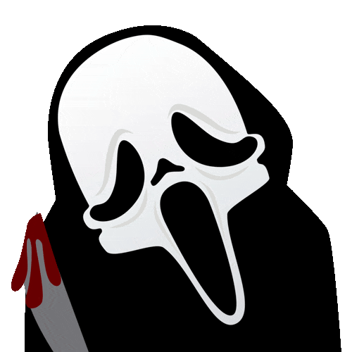 Horror Scream Sticker