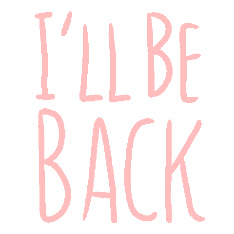 Ill Be Back Coming Soon Sticker by Henry Fernando Naven