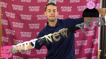 happy new year dancing GIF by WAC Sports