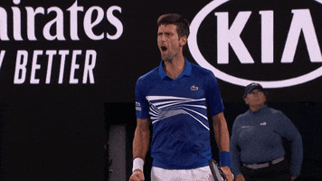novak djokovic 2019 aussie open GIF by Australian Open