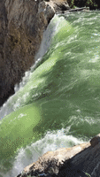 waterfall yellowstone GIF