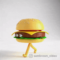 Happy Fast Food GIF by Sam Brown Video