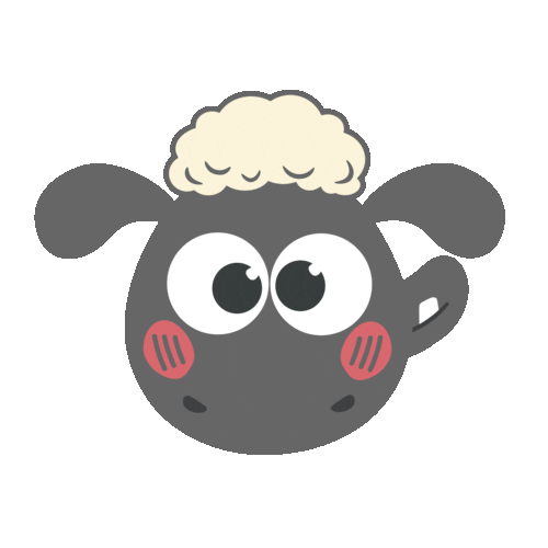 Happy Shaun The Sheep Sticker by Aardman Animations