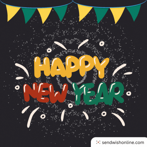 Happy New Year Fun GIF by sendwishonline.com