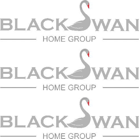 Logo House Sticker by Black Swan Home Group