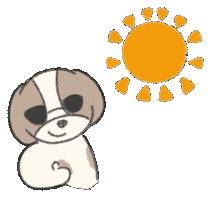 Dog Summer Sticker