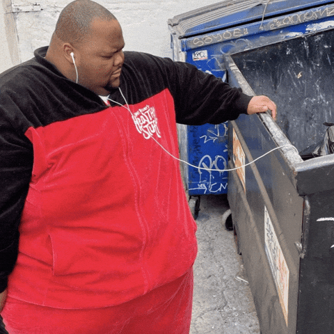 Trash Listening GIF