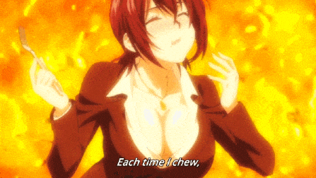 So I started watching "food wars"