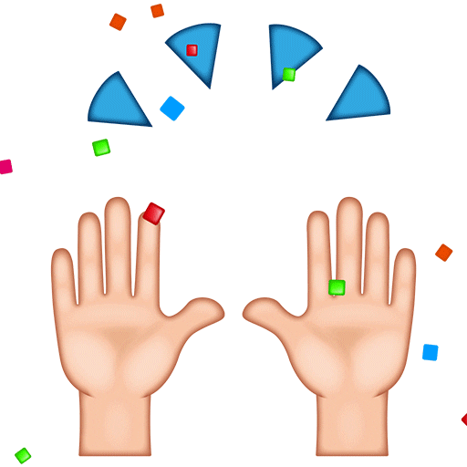 Happy Hi Five Sticker by emoji® The Iconic Brand for iOS & Android