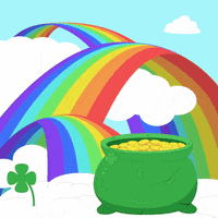 St Patricks Day Rainbow GIF by Pudgy Penguins