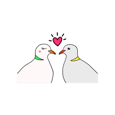 Couple Love Sticker by Dovemania!