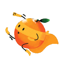 Orange Sticker by DeeBee's Organics