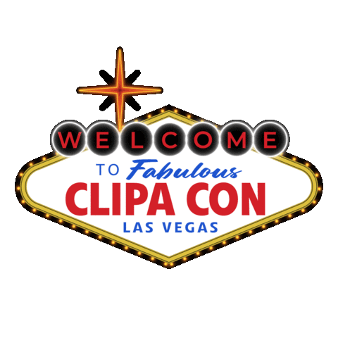 Las Vegas Neon Sticker by CLIPA Inc