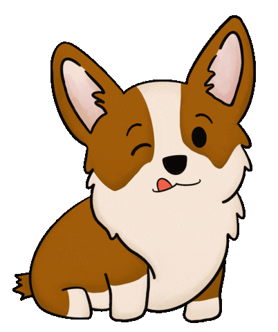 Dog Wink Sticker