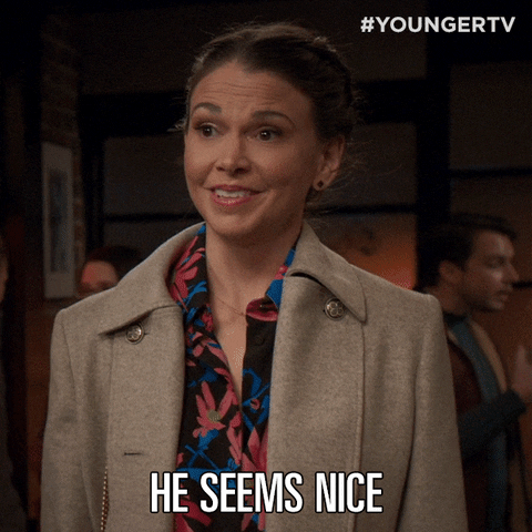 He Seems Nice Tv Land GIF by YoungerTV