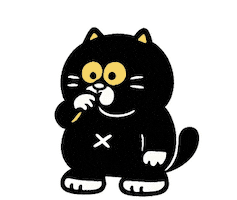 貓 黑貓 Sticker