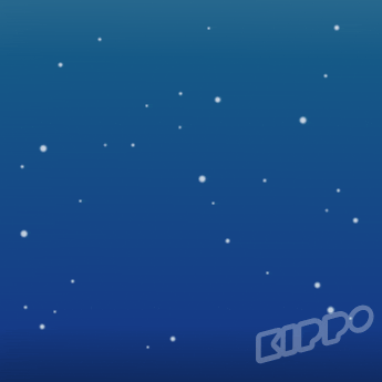 Digital illustration gif. The zodiac sign for Leo the lion appears as a traced constellation in the night sky as several shooting stars flash across the frame.
