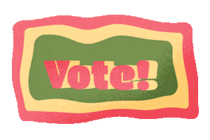 Red White Blue Vote Sticker