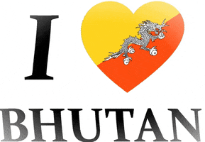 Bhutan Flag Love GIF by drukasia
