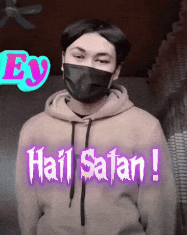 Devil Hail Satan GIF
