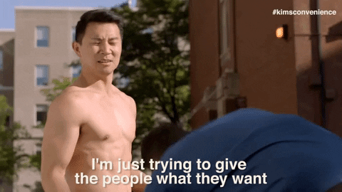 What They Want Simu Liu Gif By Kim S Convenience Find Share On Giphy