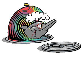 Rainbow Wave Sticker by Krinky Winky