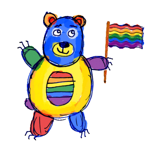Gay Pride Love Sticker by Todd Rocheford