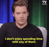 i hate people dom sherwood GIF by TV Guide