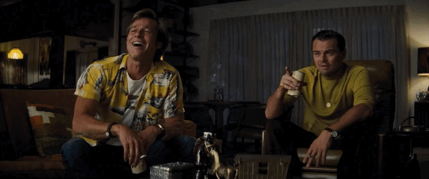 Leonardo Dicaprio Laughing GIF by Once Upon A Time In Hollywood - Find & Share on GIPHY