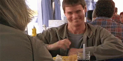 Gif of Jim Carey from Dumb and Dumber grinning and saying "I like it a lot"