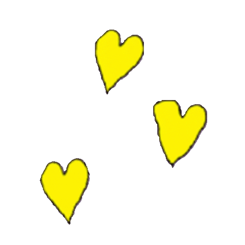 Yellowhearts Sticker by Ant Saunders