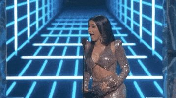 Excited Cardi B GIF by Billboard Music Awards