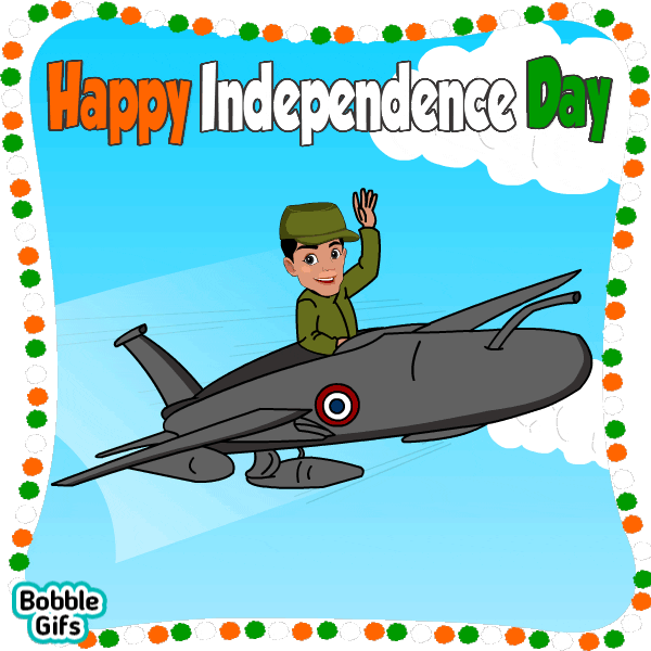 Independence Day Indian GIF by Bobble