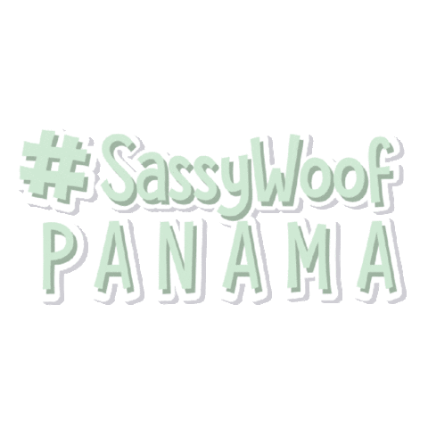 Sassy Woof Panama Sticker by Dogaholic_Panama