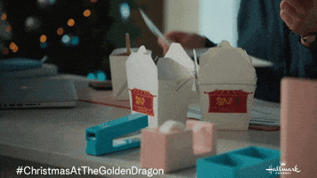 Stressed Chinese Food GIF by Hallmark Channel