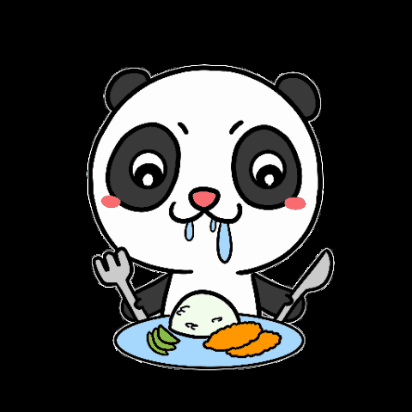 panda eat GIF