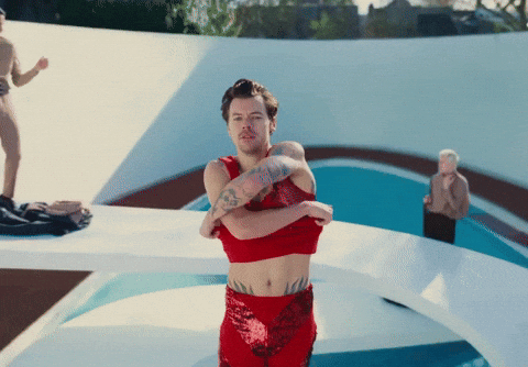 harry styles shirtless gif 2022